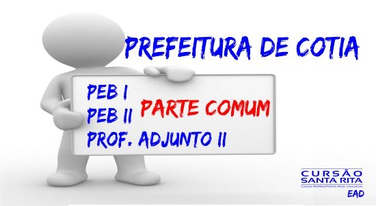 Prefeitura de Cotia 2024 - PEB I e PEB II - Parte Geral Comum (EAD)